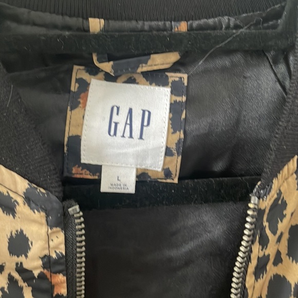 Gap Leopard Bomber Jacket - Picture 2 of 3